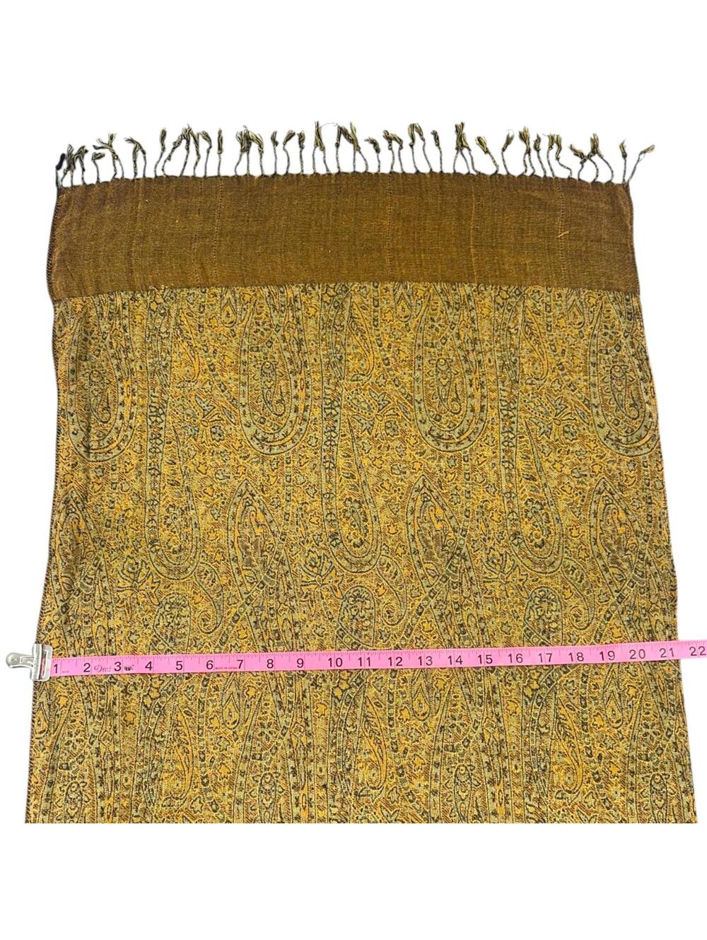 The Golden Paisley Scarf - Picture 6 of 6